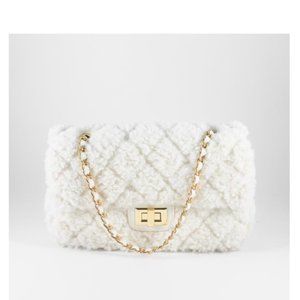 Plush Bag -white